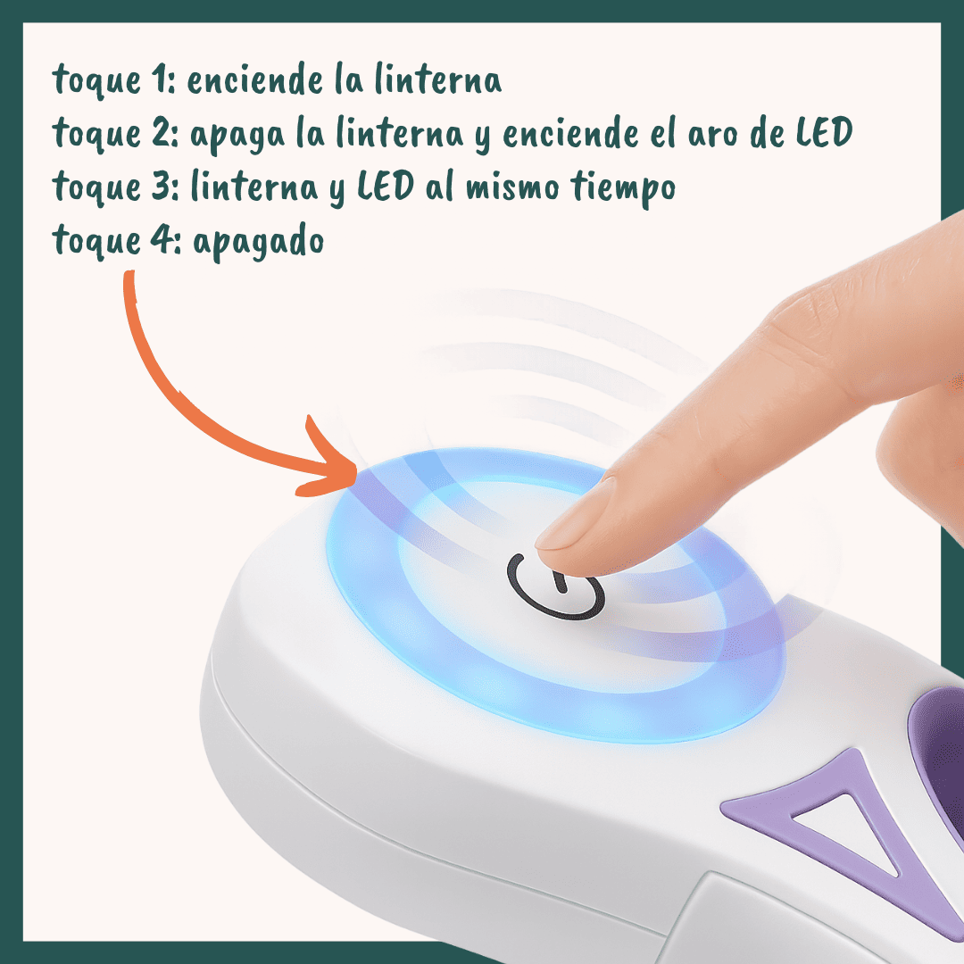una correa para perros con luz led y linterna para pasear por la noche, ser visible y pasear con más seguridad