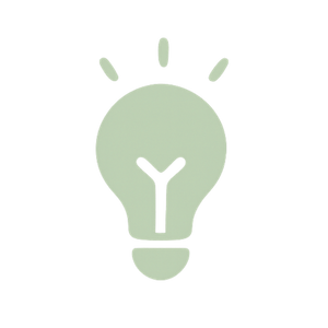 Icono de bombilla que representa ideas prácticas e innovación en accesorios para mascotas en Tu Reino Animal