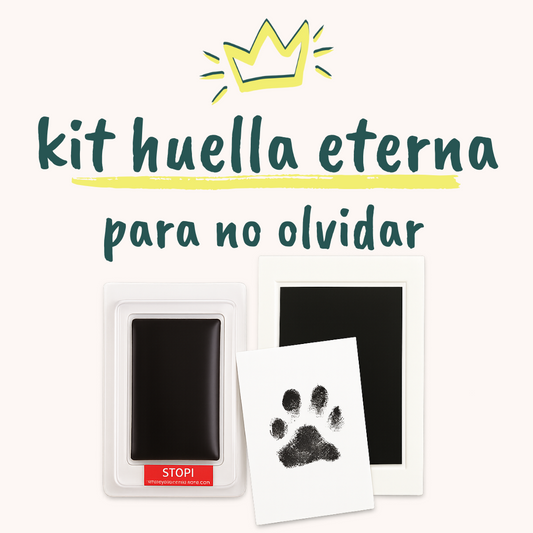 Kit de plasmar la huella de tu mascota sin que toque la tinta para enmarcar el recuerdo para siempre