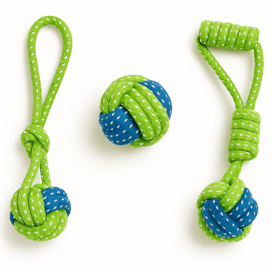 3 Juguetes de cuerda para perros